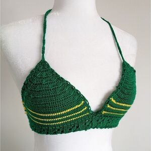 Handmade Crochet Top String Bikini Crop Top
